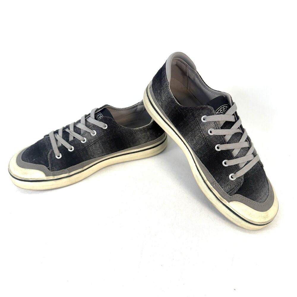 KEEN Womens Sz 10.5 Outdoor Activity Athletic Shoes Gray Fabric Low Top Lace Up